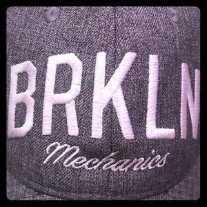 BRKLN Mechanics baseball hat - grey and sharp